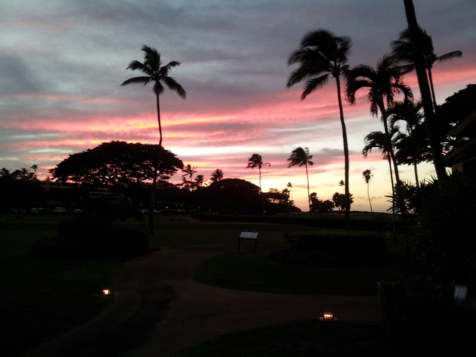 Sunset from Lanai J 104