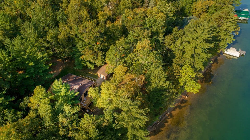 Enjoy great lake views but complete privacy from the neighbors.