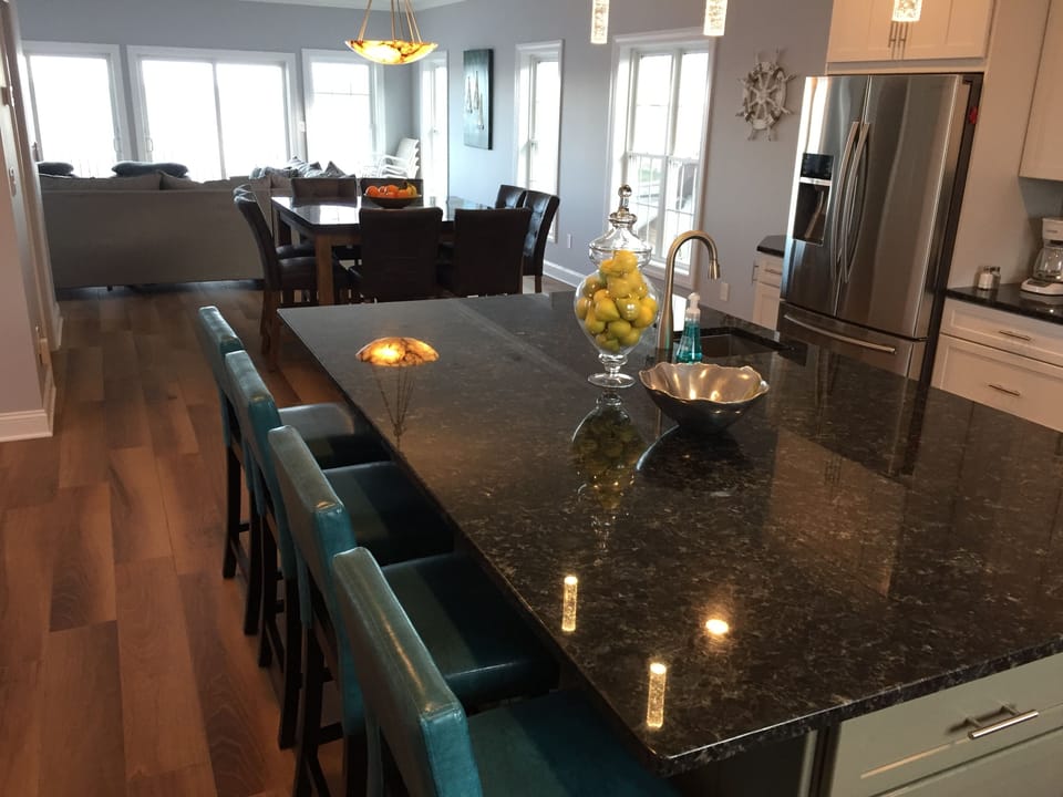 View from the kitchen - open floor plan.