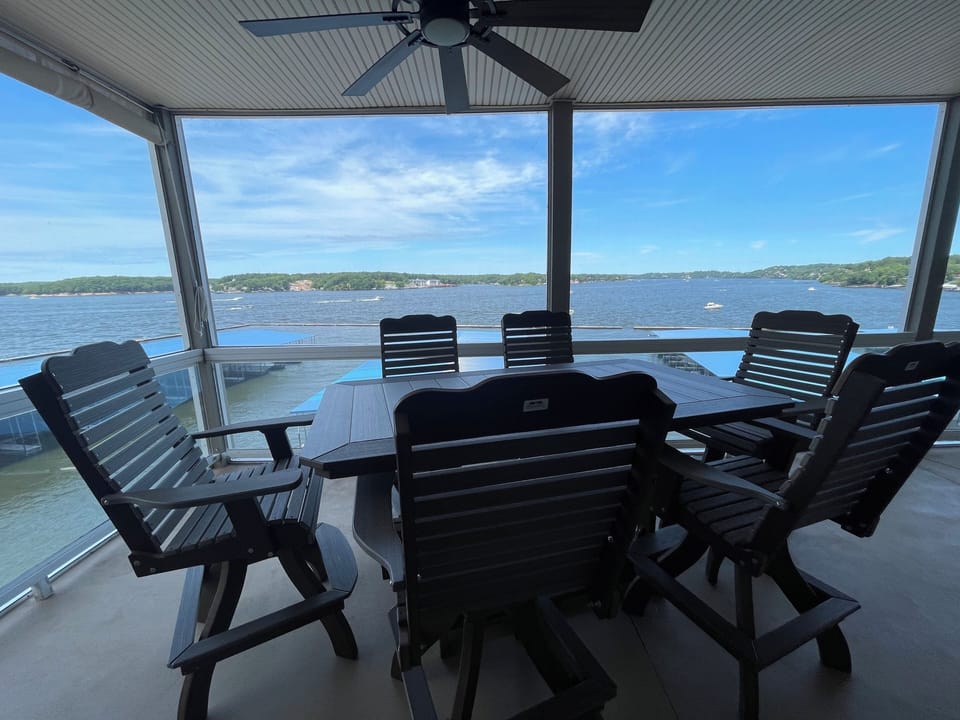 Screened in balcony allows you to enjoy anytime. 