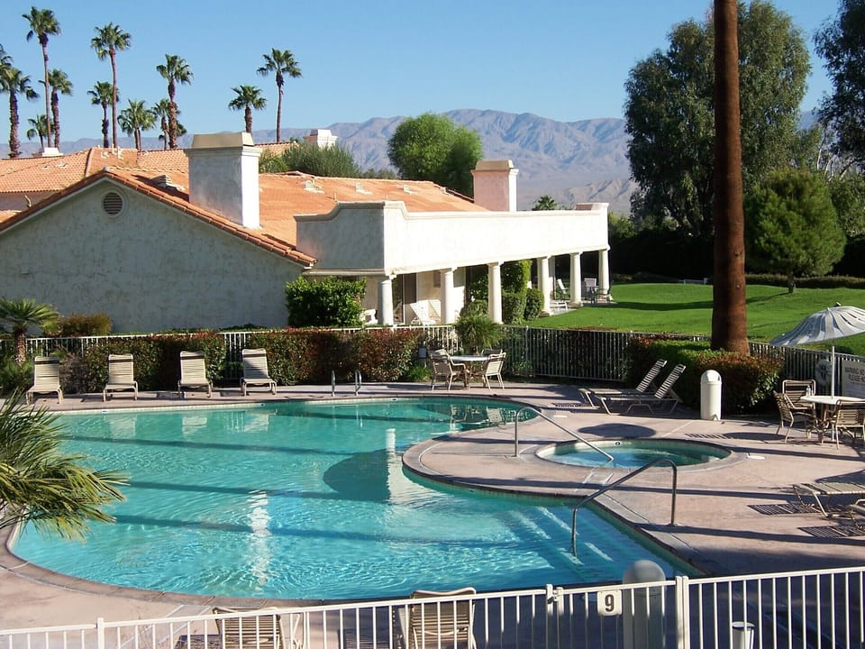 FAR RIGHT CORNER. CLOSE TO THE POOL BUT FAR ENOUGH AWAY FOR NOISE AND PRIVACY.