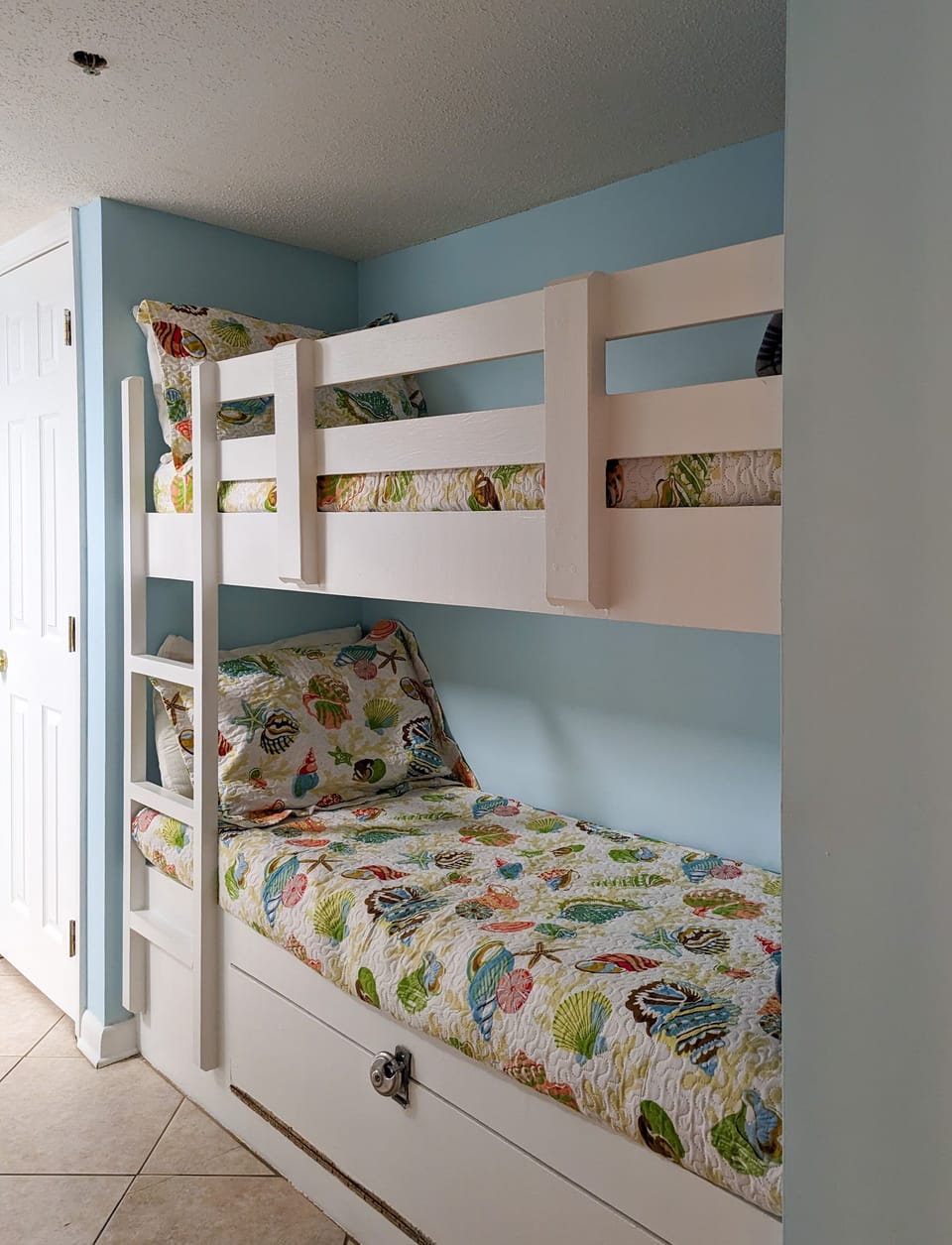 Bunk beds as seen from bedroom
