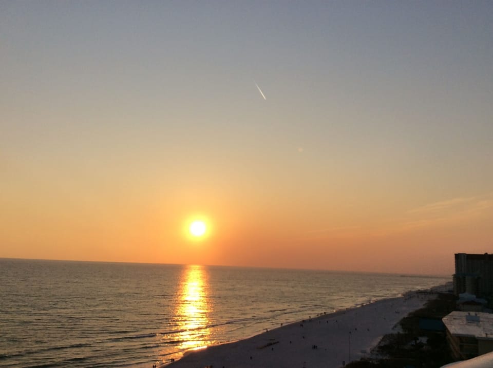 Gorgeous Sun Setting,
View from the Balcony