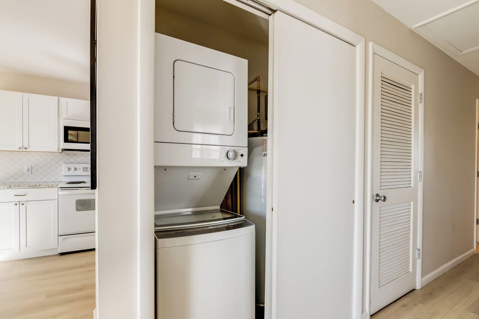 Washer and dryer in hallway