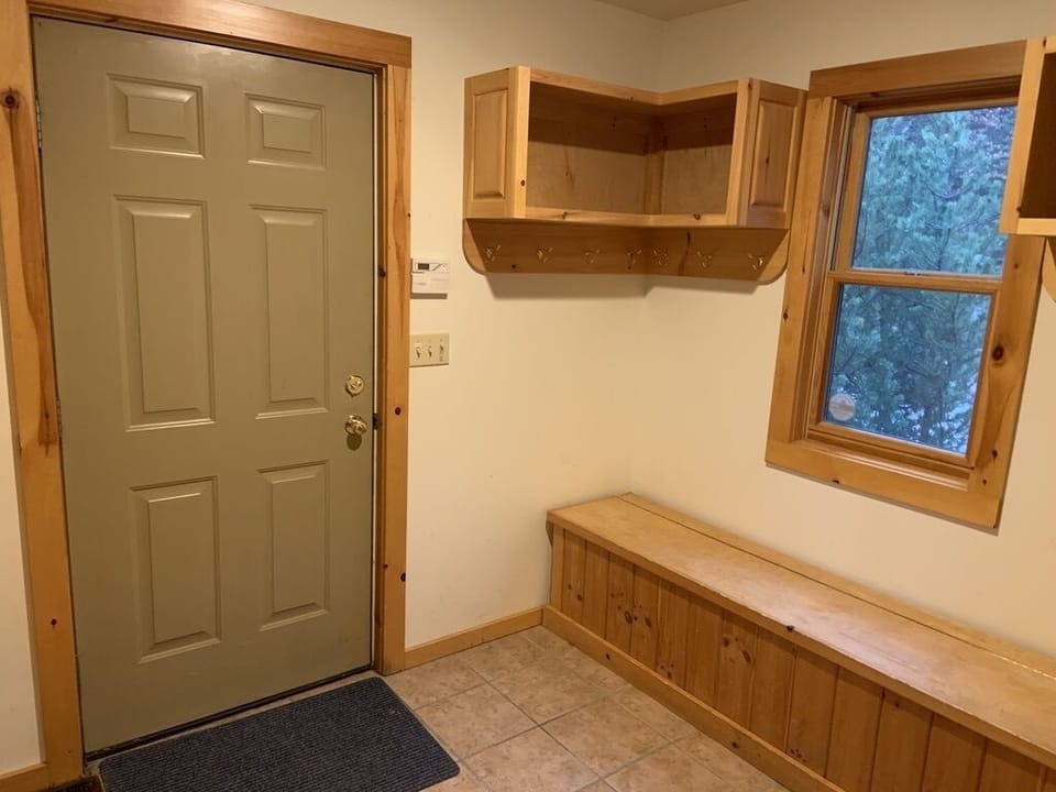 Mudroom with cubby spaces
