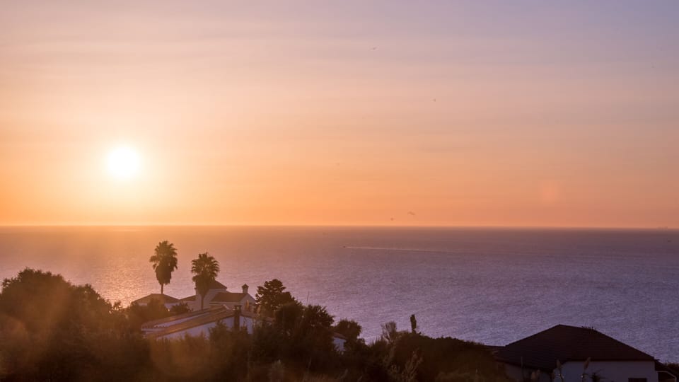 Sunset from deck