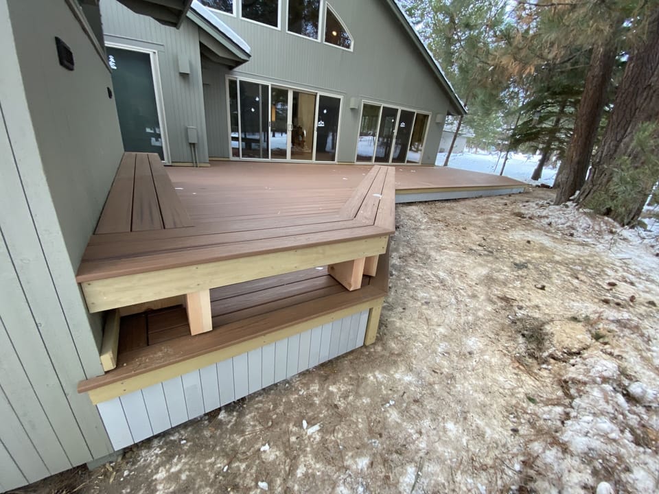 Another view of the back deck.
