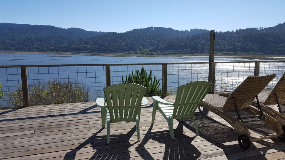 Sun lounging towards the Inverness ridge and overlooking Giacomini Wetlands. 