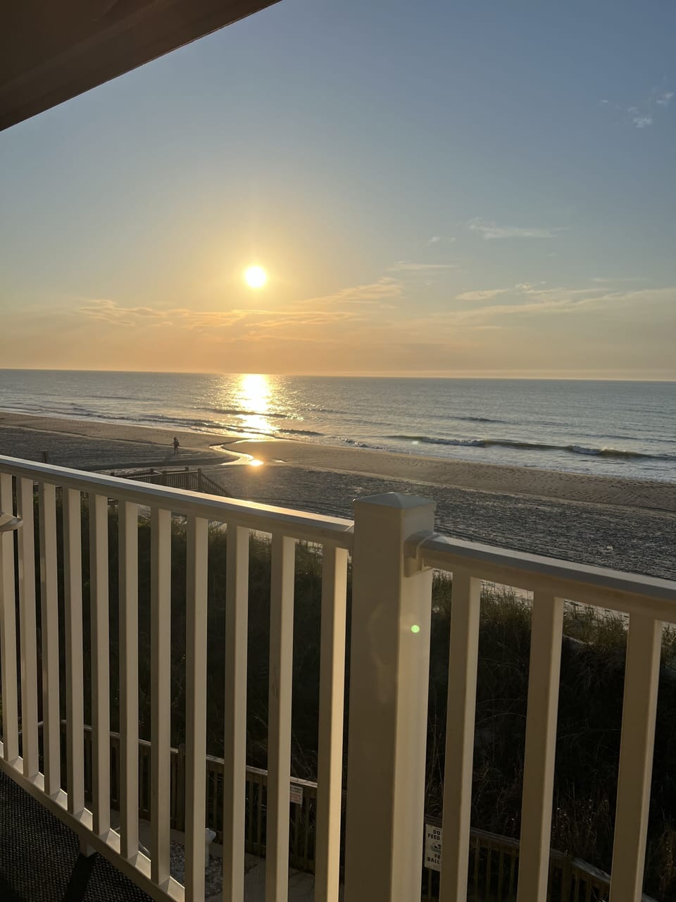 Sunrise from our balcony