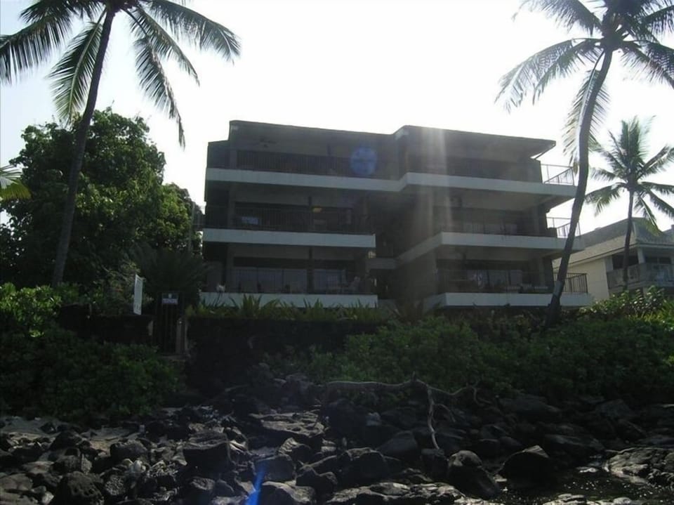 View from the Beach. We are the middle Condo