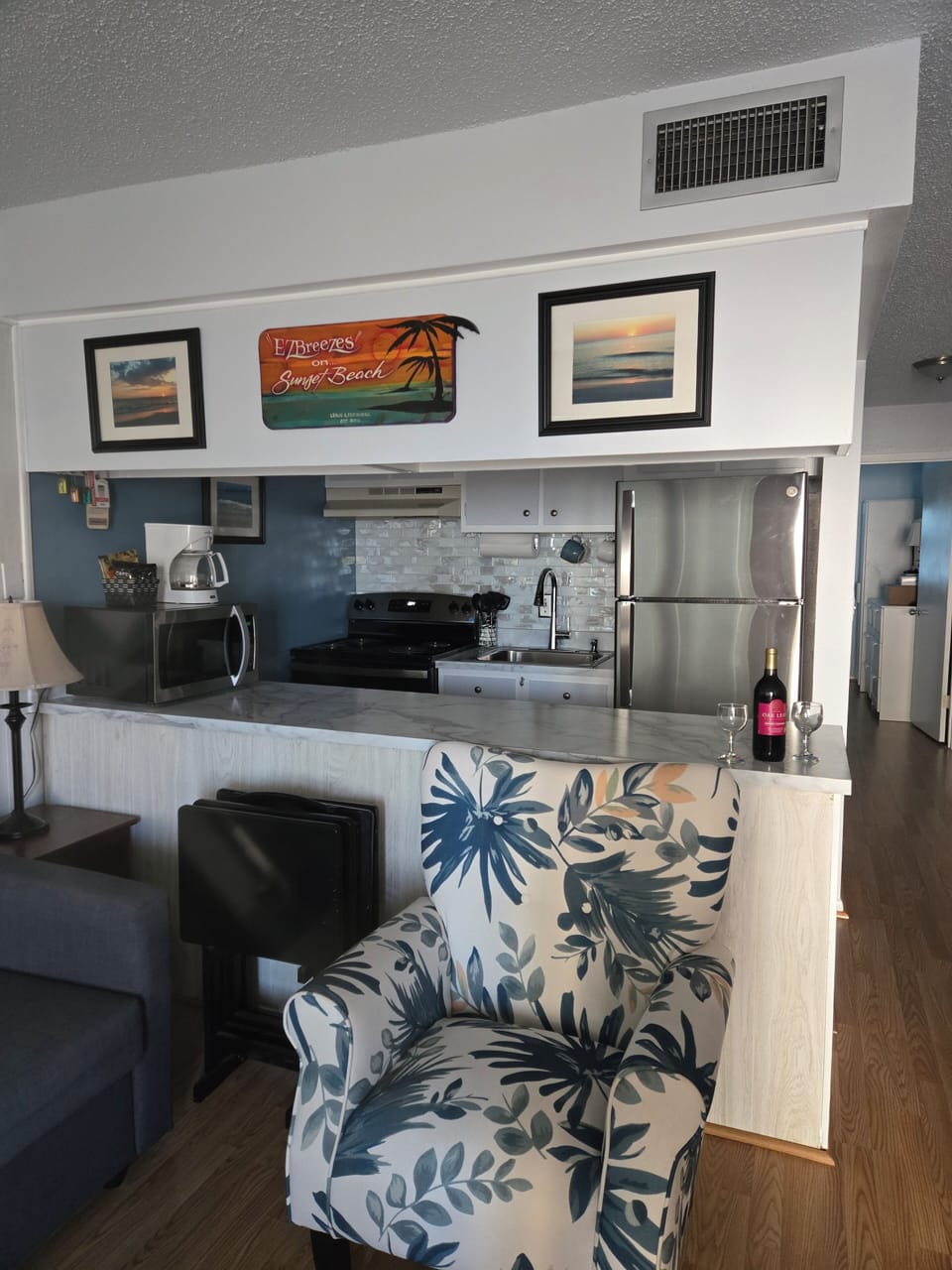 Front door looking in (new stainless appliances Oct 2025)