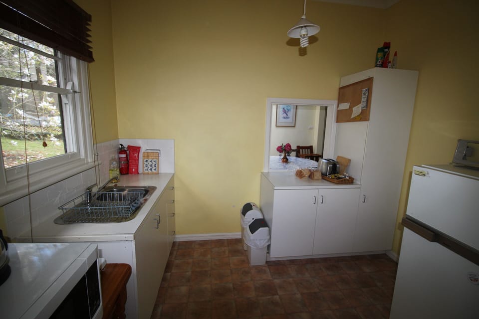 2 bedroom fam suite kitchenette Has micro/convection oven and small hot plate