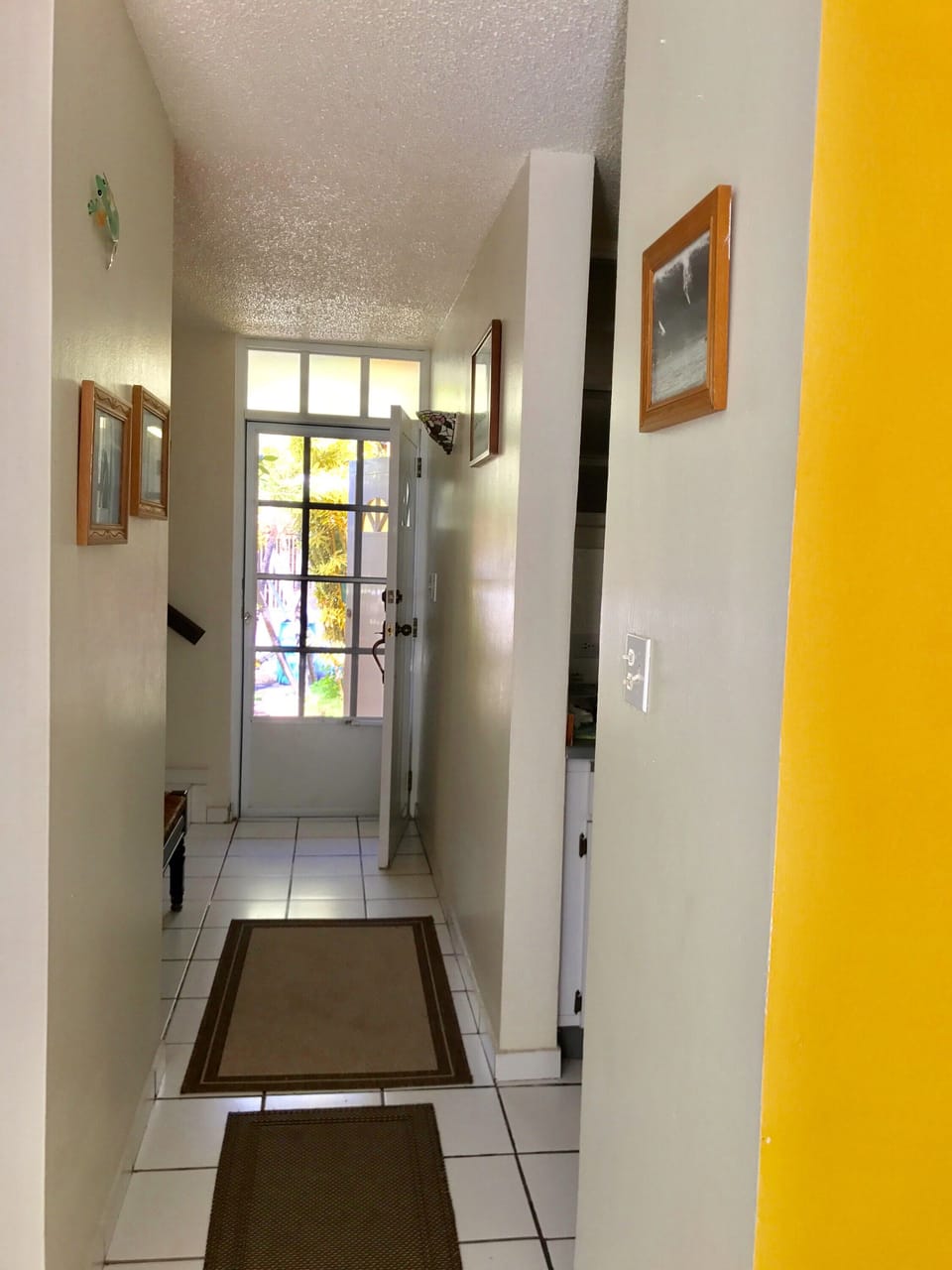 Hall, facing front entrance