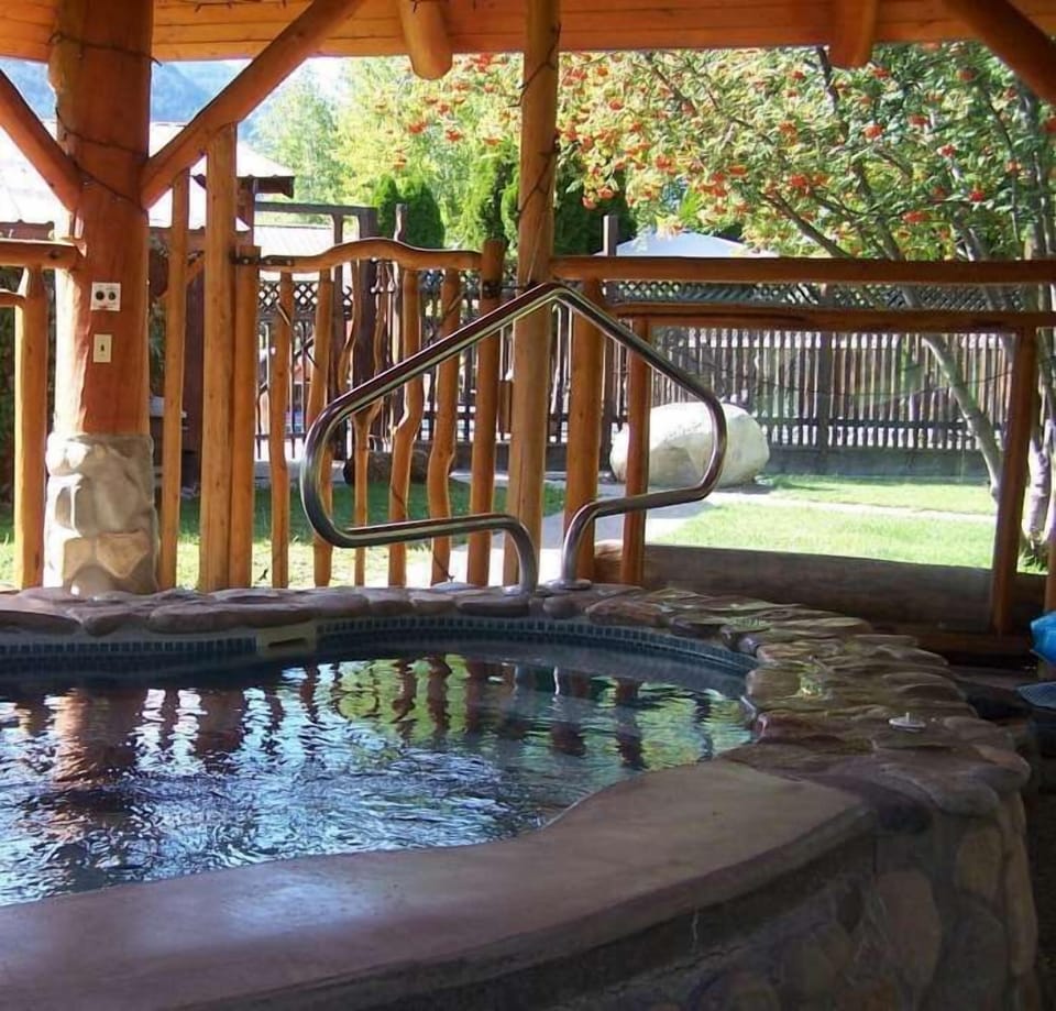Centrally located hot tub