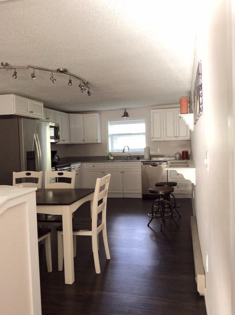 Stainless Steel kitchen and dining area