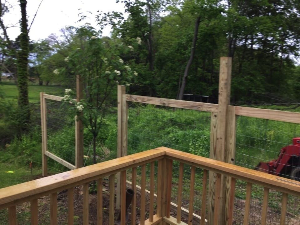 Private patio, newly constructed