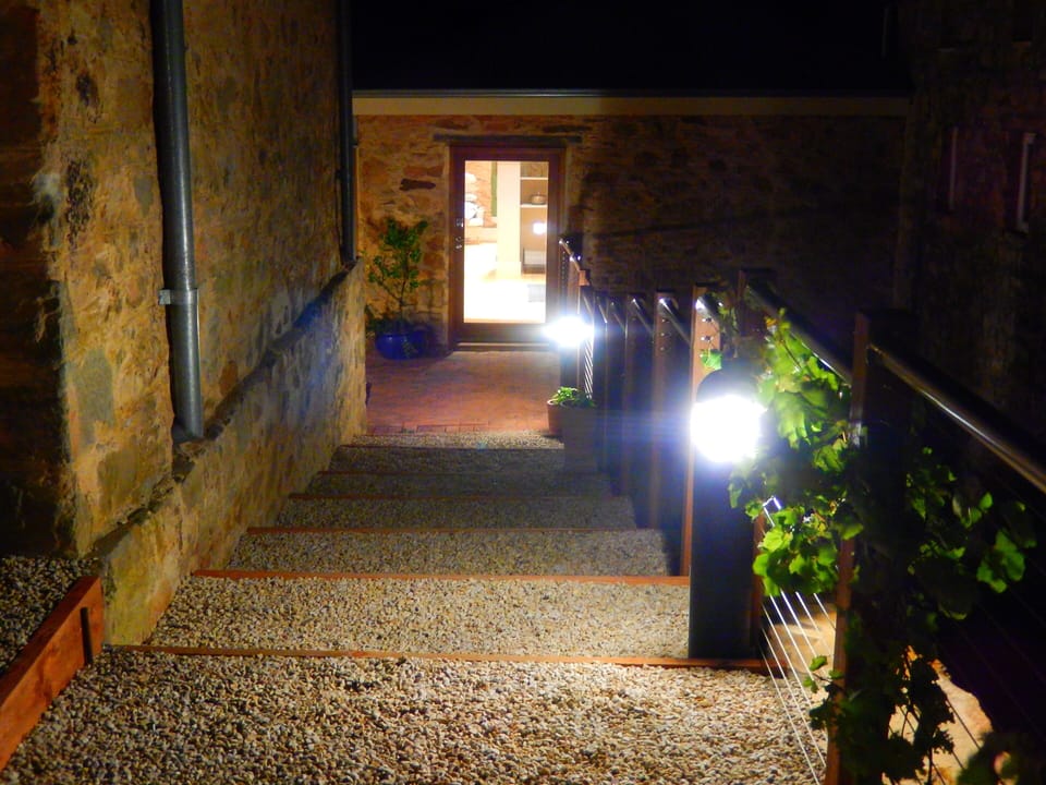 The Loft entrance at night