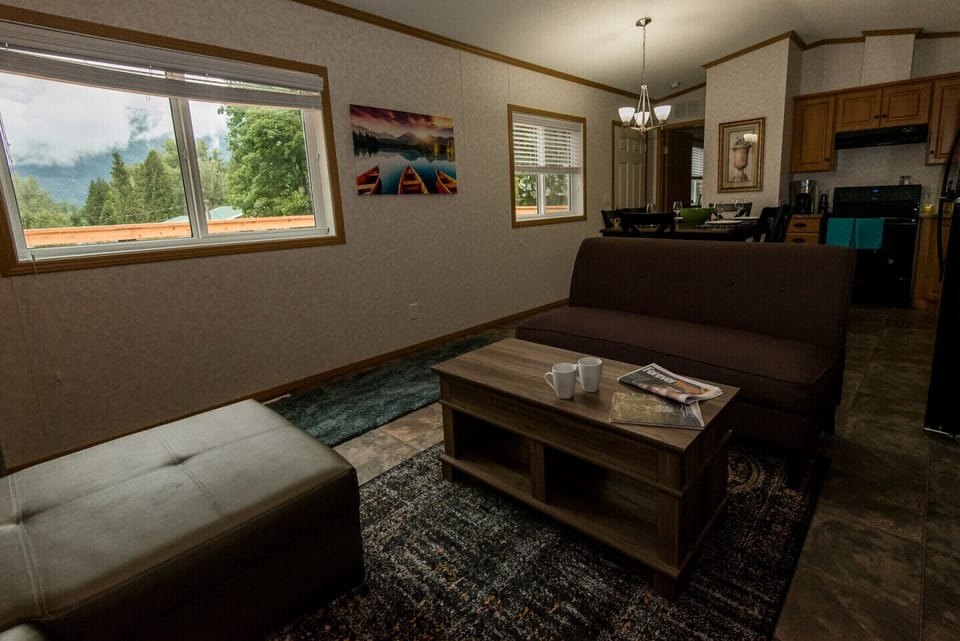View out Window from Couch.