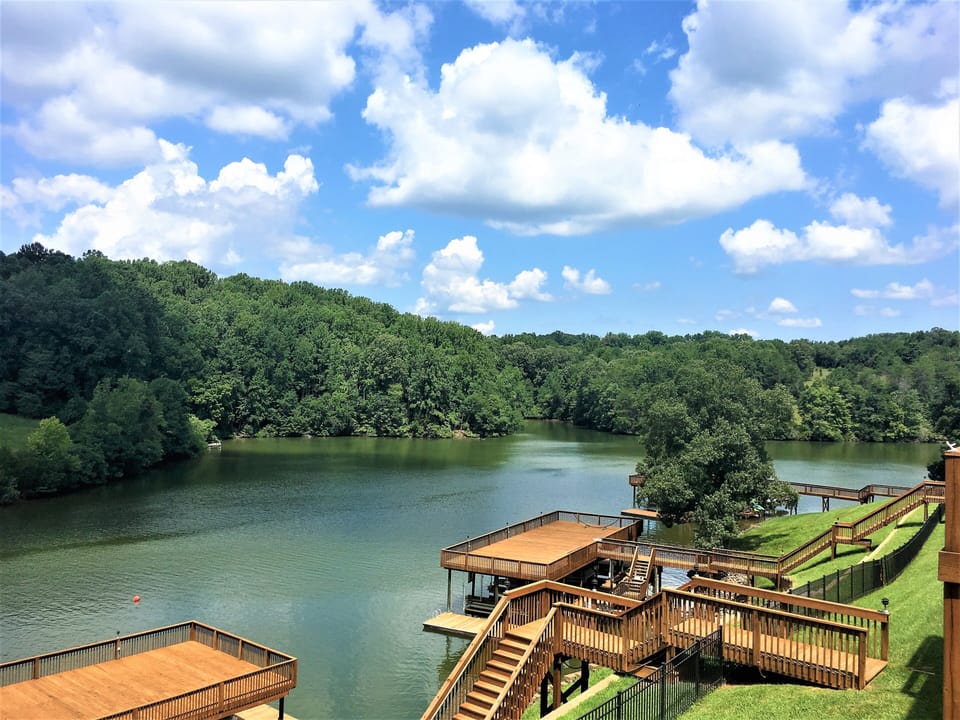 View From Deck off Downstairs Master Bedroom 