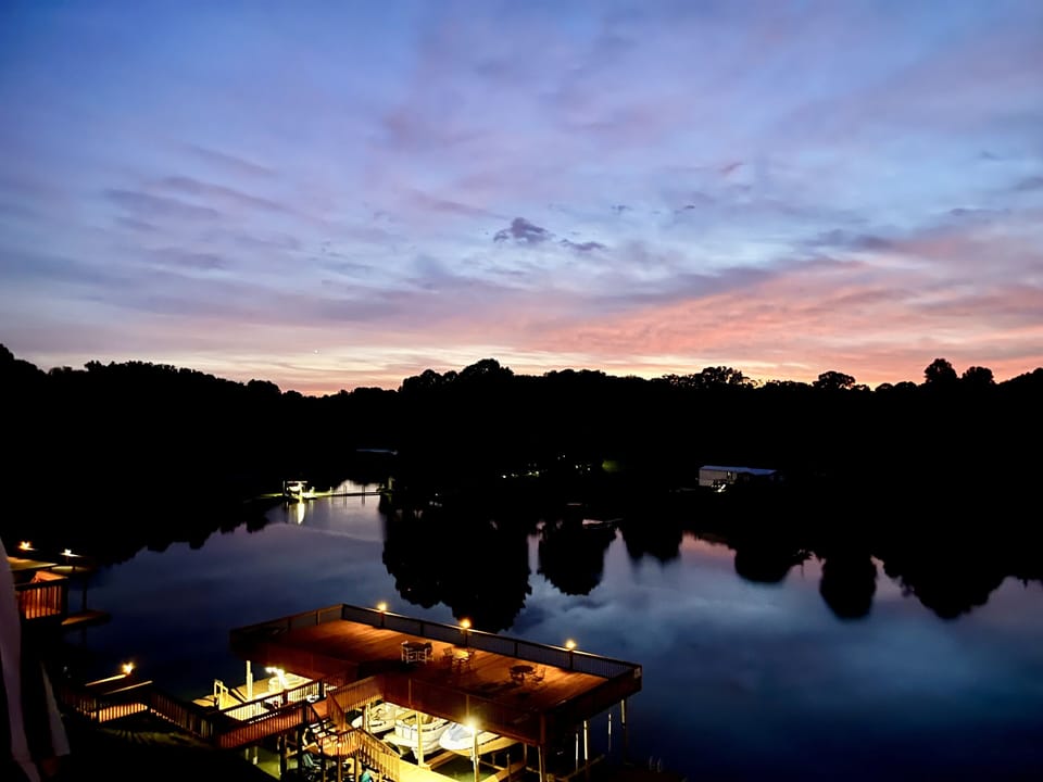 View just after sun setting