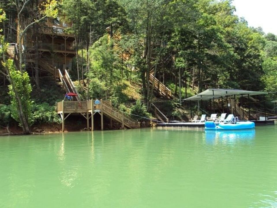view of house from the water 