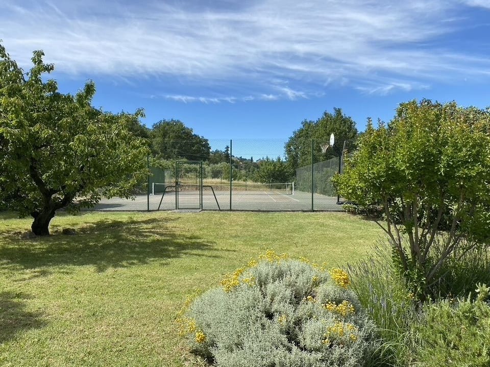 The privat tennis court