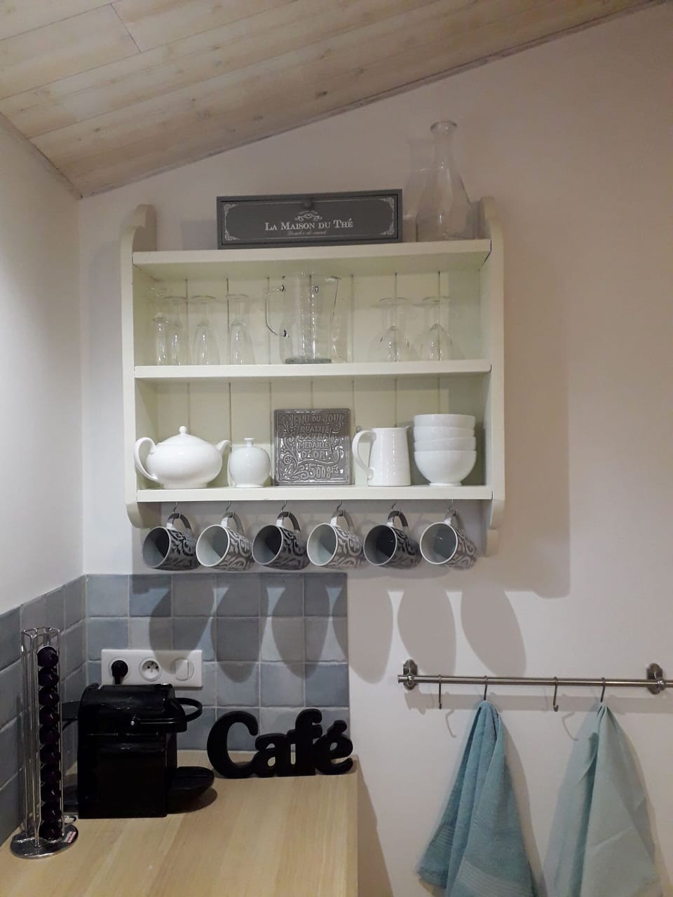 Kitchen with Nespresso coffee machine