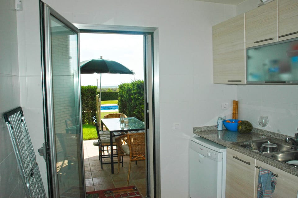 kitchen and terrace