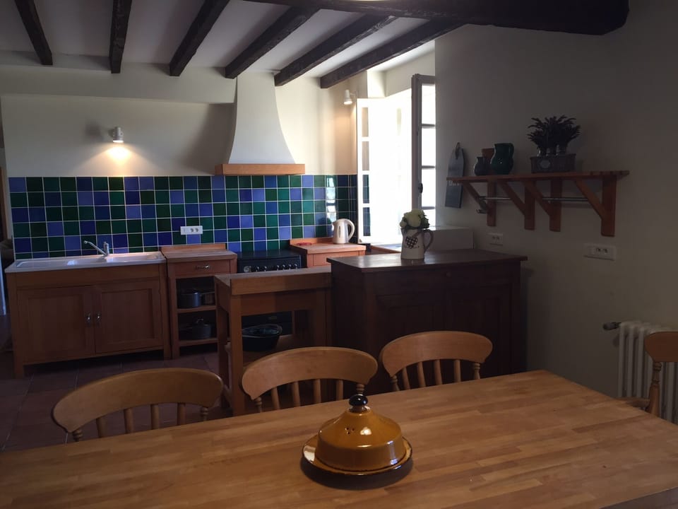 Kitchen from the dining table