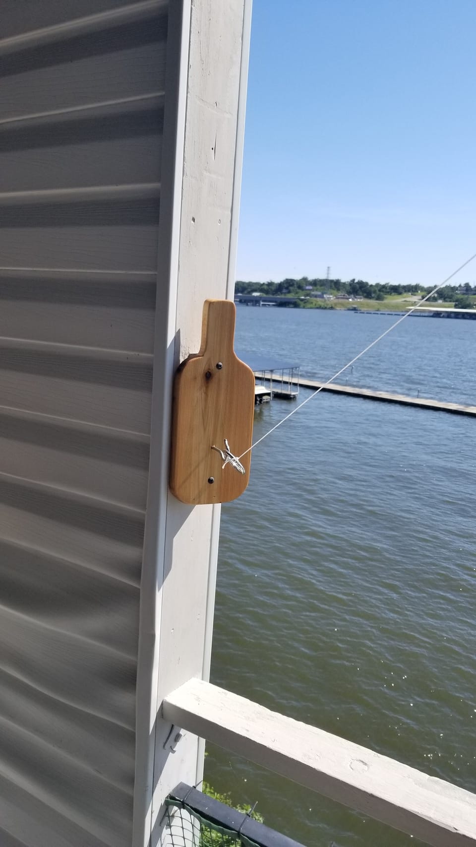 Tiki toss on the back deck with a view!