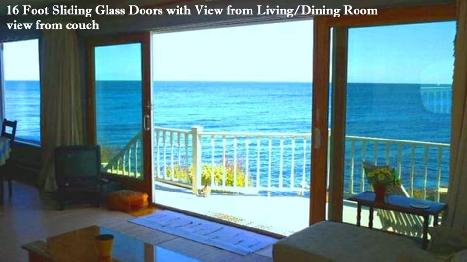 16 Foot Sliding Glass Doors with View from Living/Dining Room
view from couch