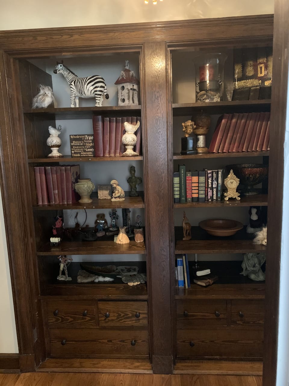 One of many built in bookcases