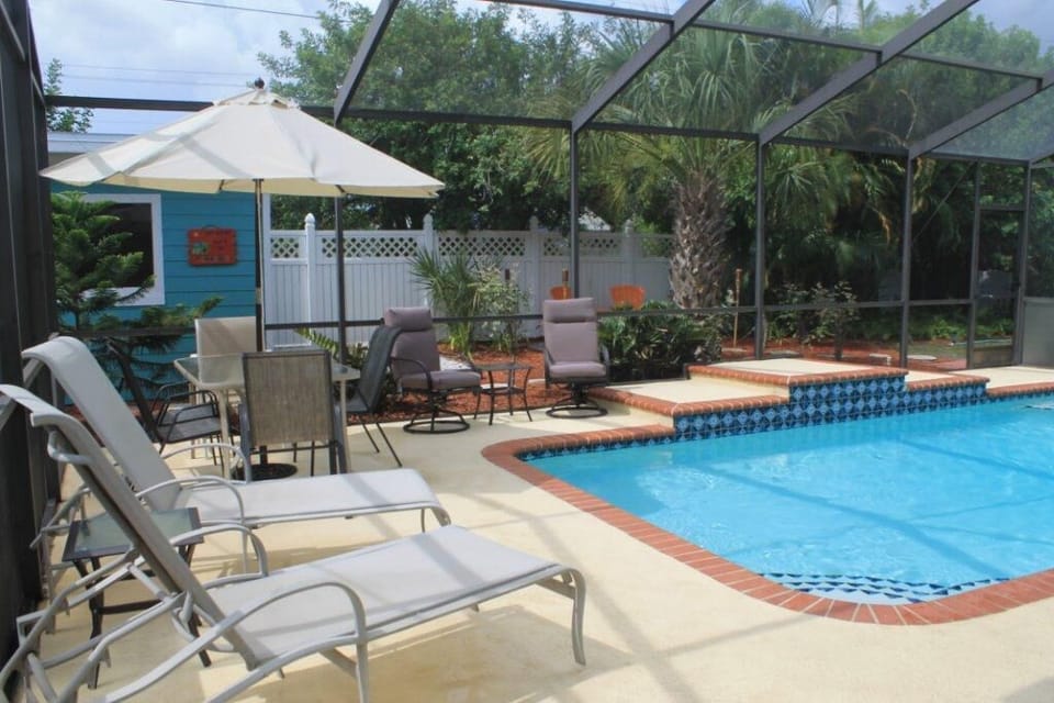 Relax by your private pool area