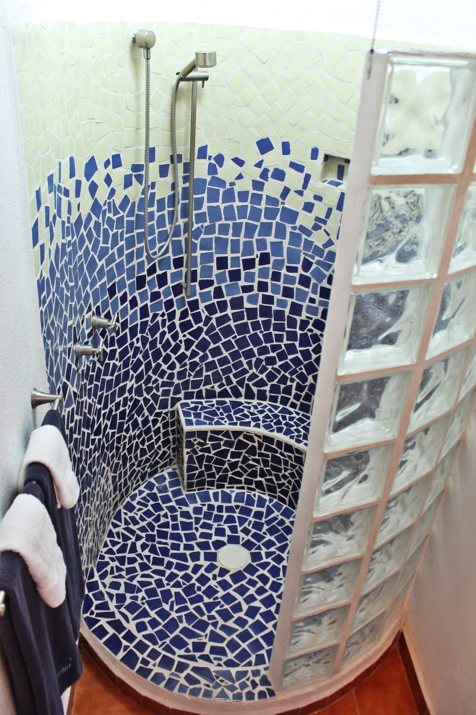 Circular shower.