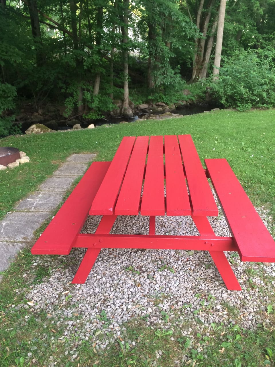 Nothing says summer like lunch at the picnic table
