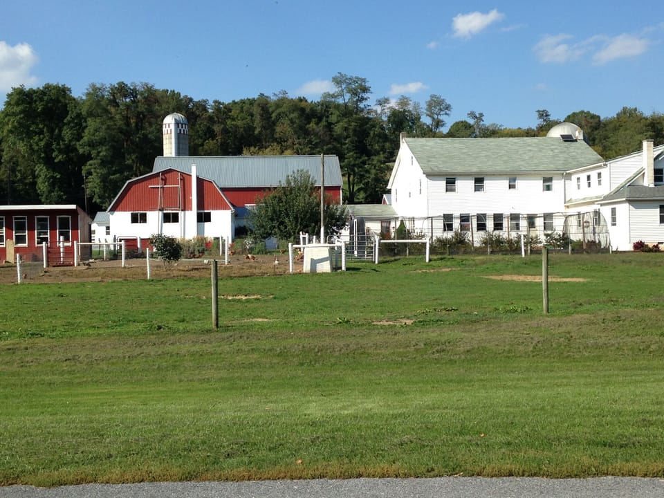Amish dairy farm with chicken coop 
