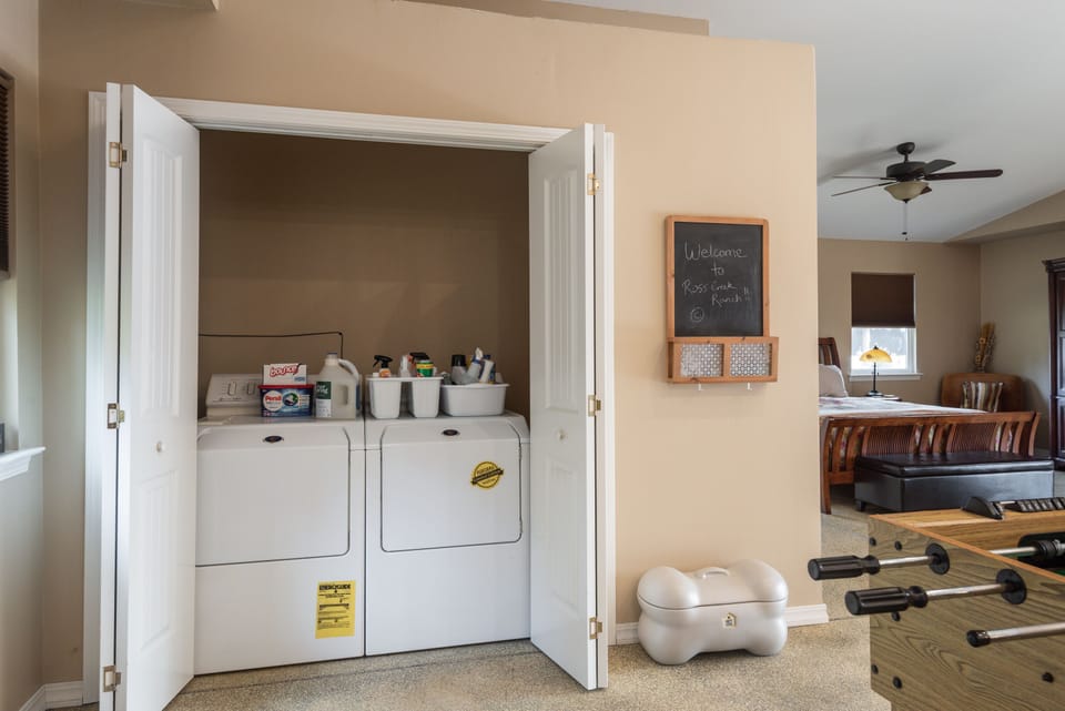 The cottage has a full-sized washer & dryer.
