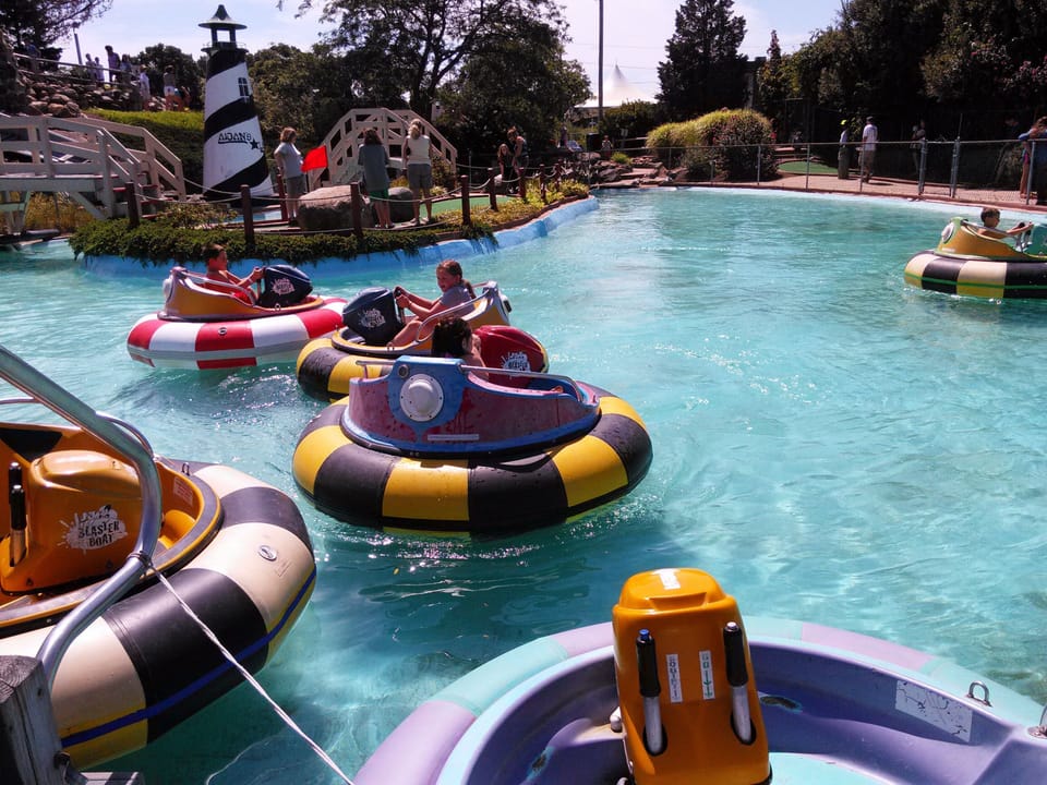 Adventure land water bumper boats