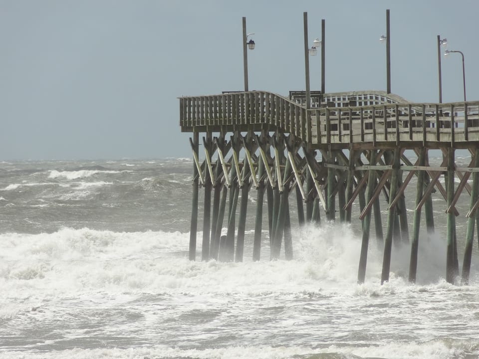 The Sunset Beach fishing pier.