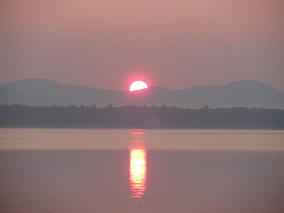 sunrise from the beach 