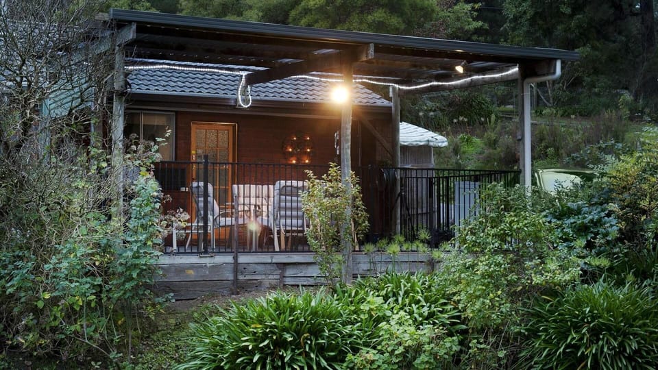 Private and secluded outdoor area overlooking Mt Dandenong