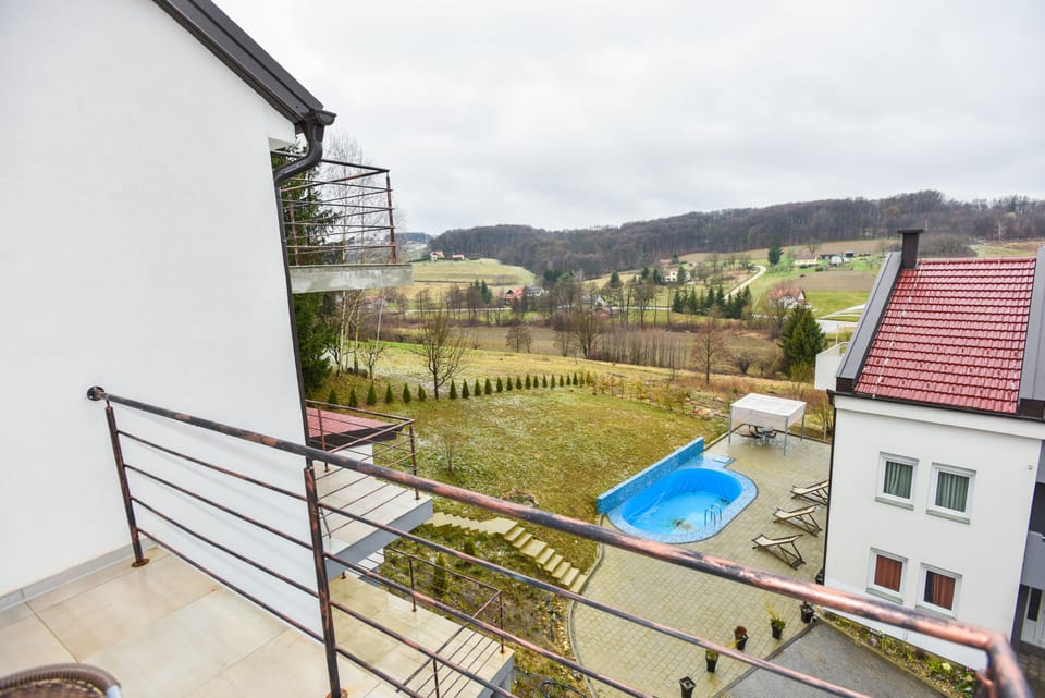 view from balcony