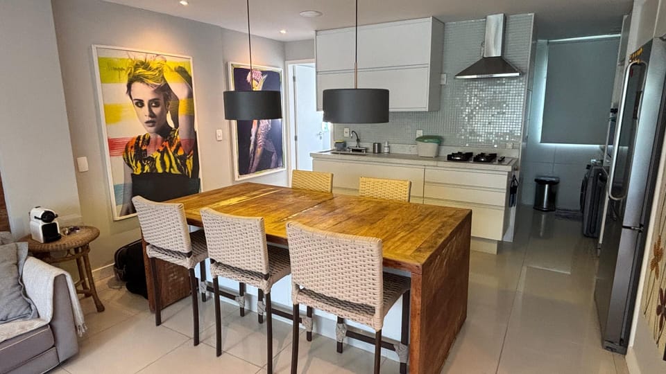 Sala e cozinha integradas 