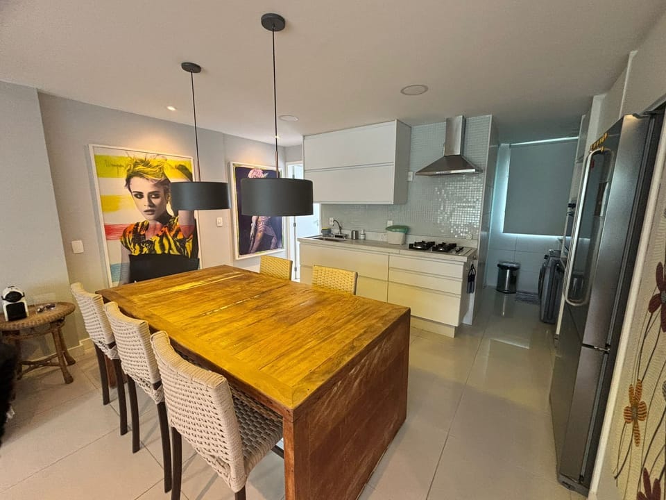 Sala e cozinha integradas 