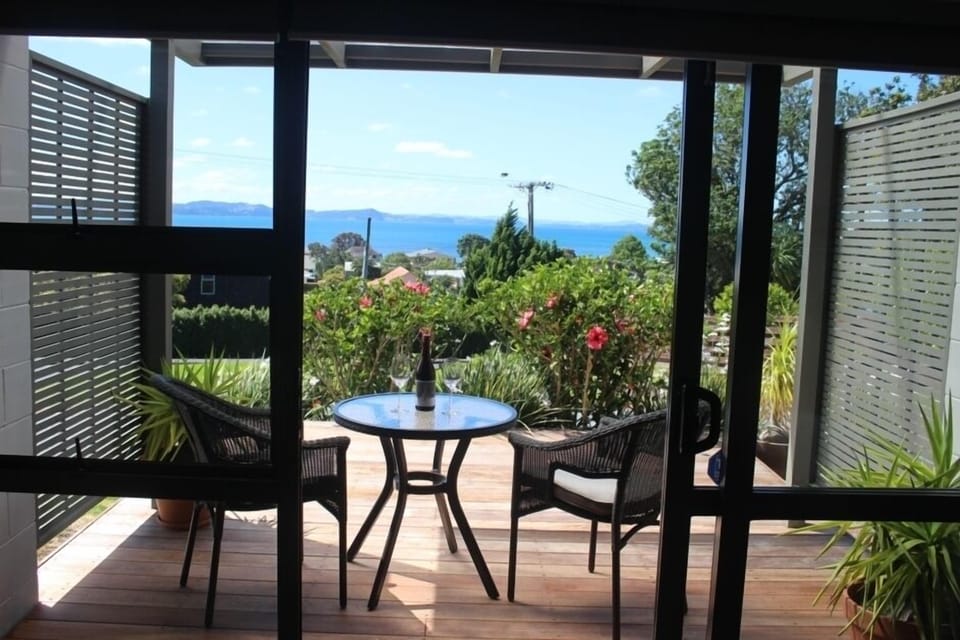 Relax on the private deck and enjoy sea views.