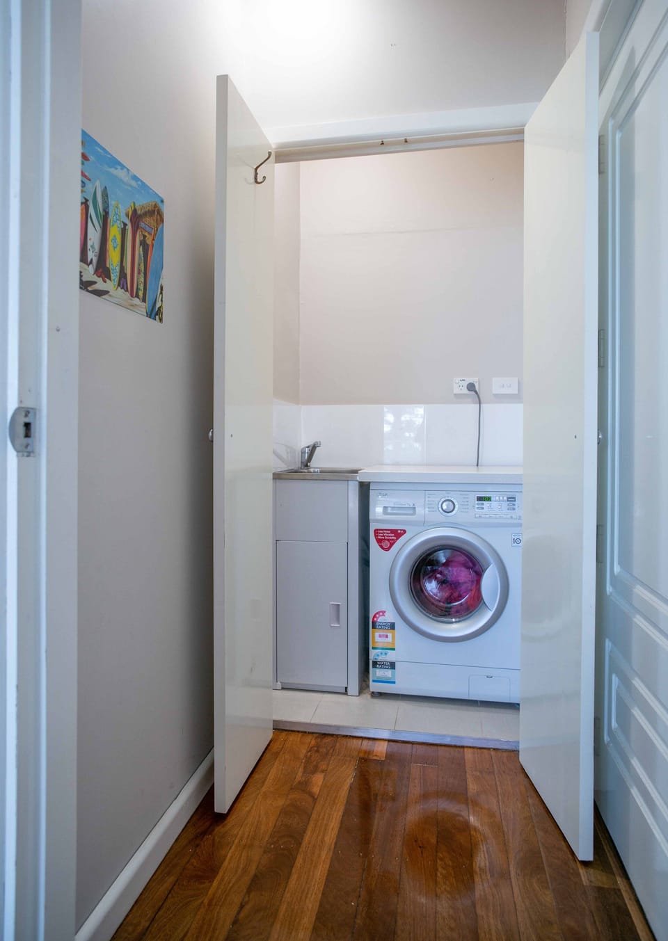 Private washing machine.