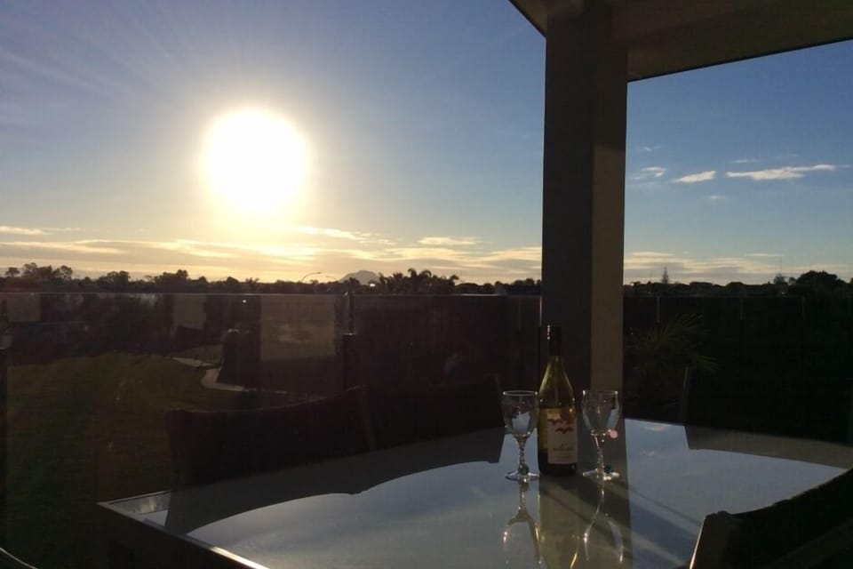 Sunset on the deck