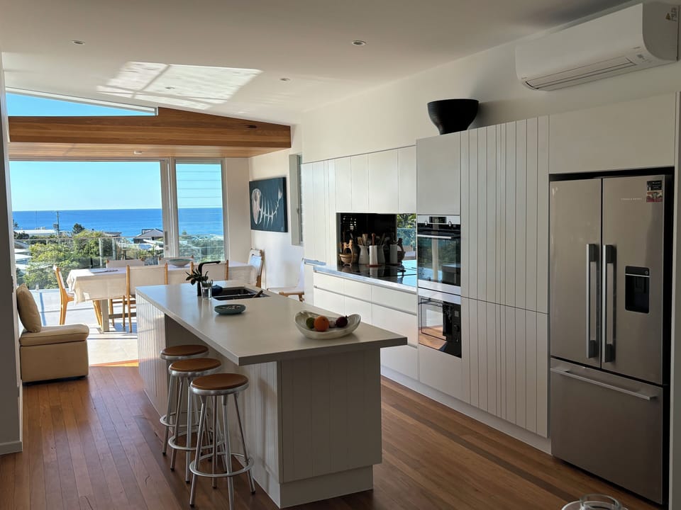 Fully equipped kitchen with ocean views