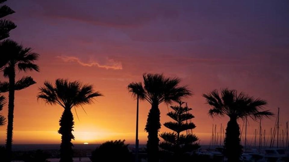 Sunset from the balcony