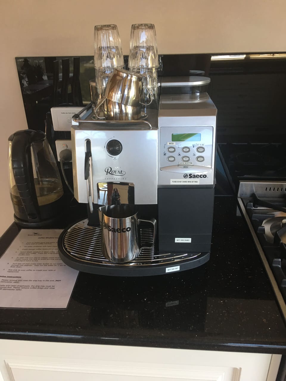 Saeco Professional coffee machine, beans supplied